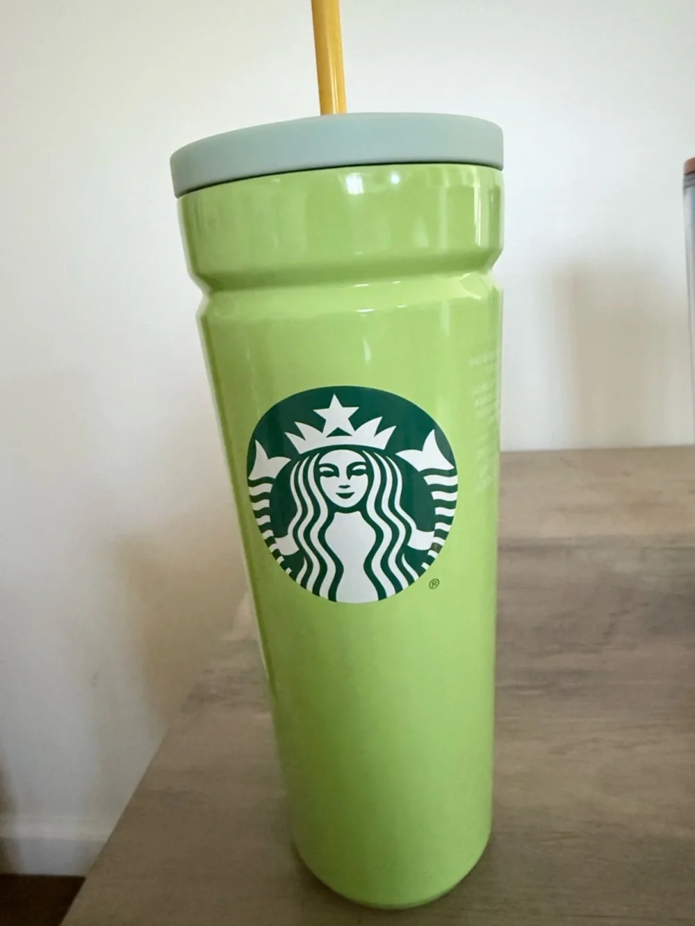 Starbucks Green, White, Pink and Blue Reusable Cold Cup Tumblers with Straws